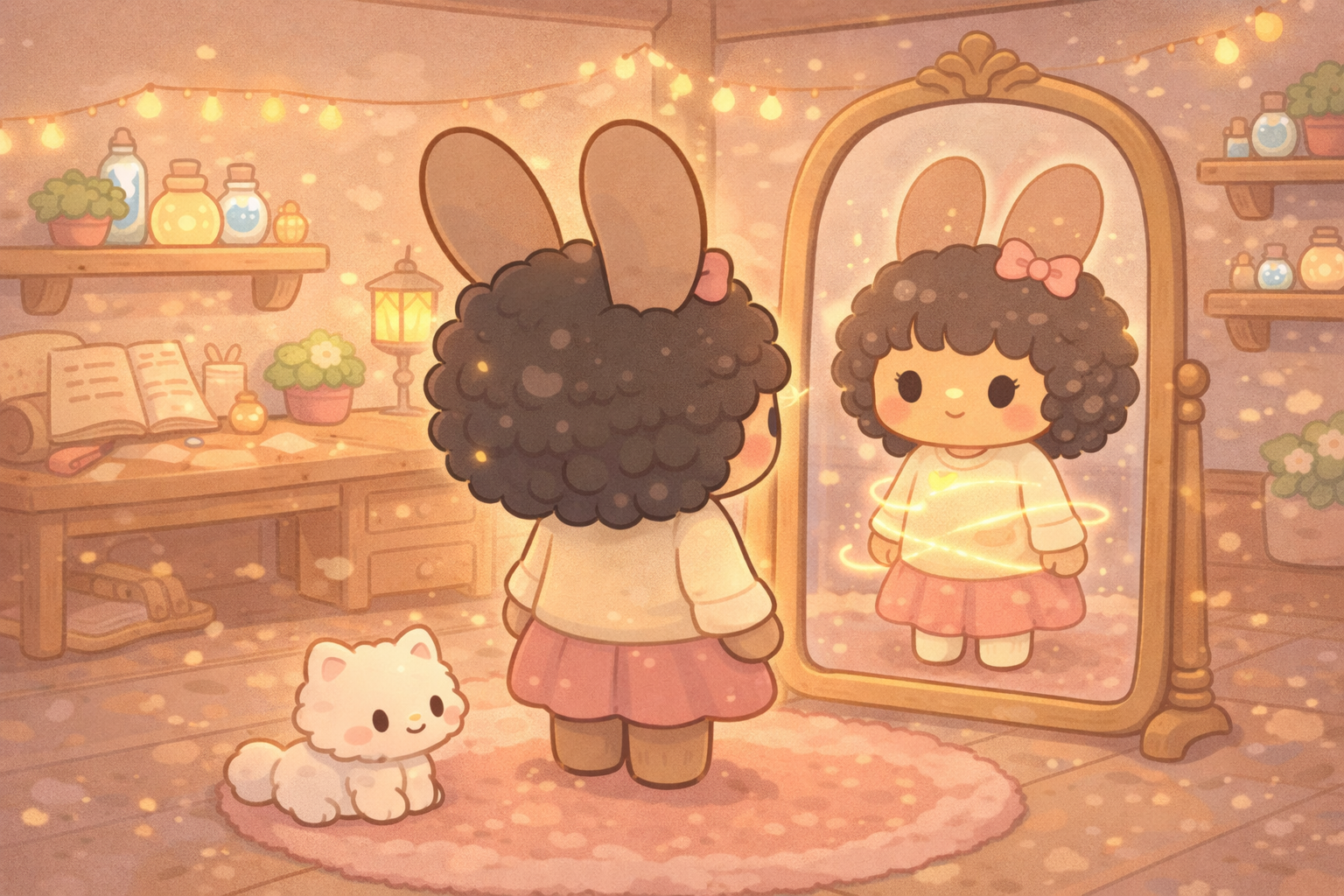 Ilustración de El Espejo que Kuromi no pudo sostener