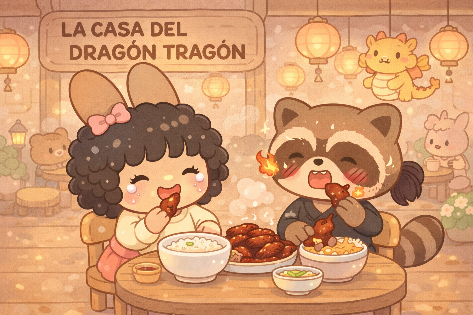 Ilustración de Las Alitas de Fuego