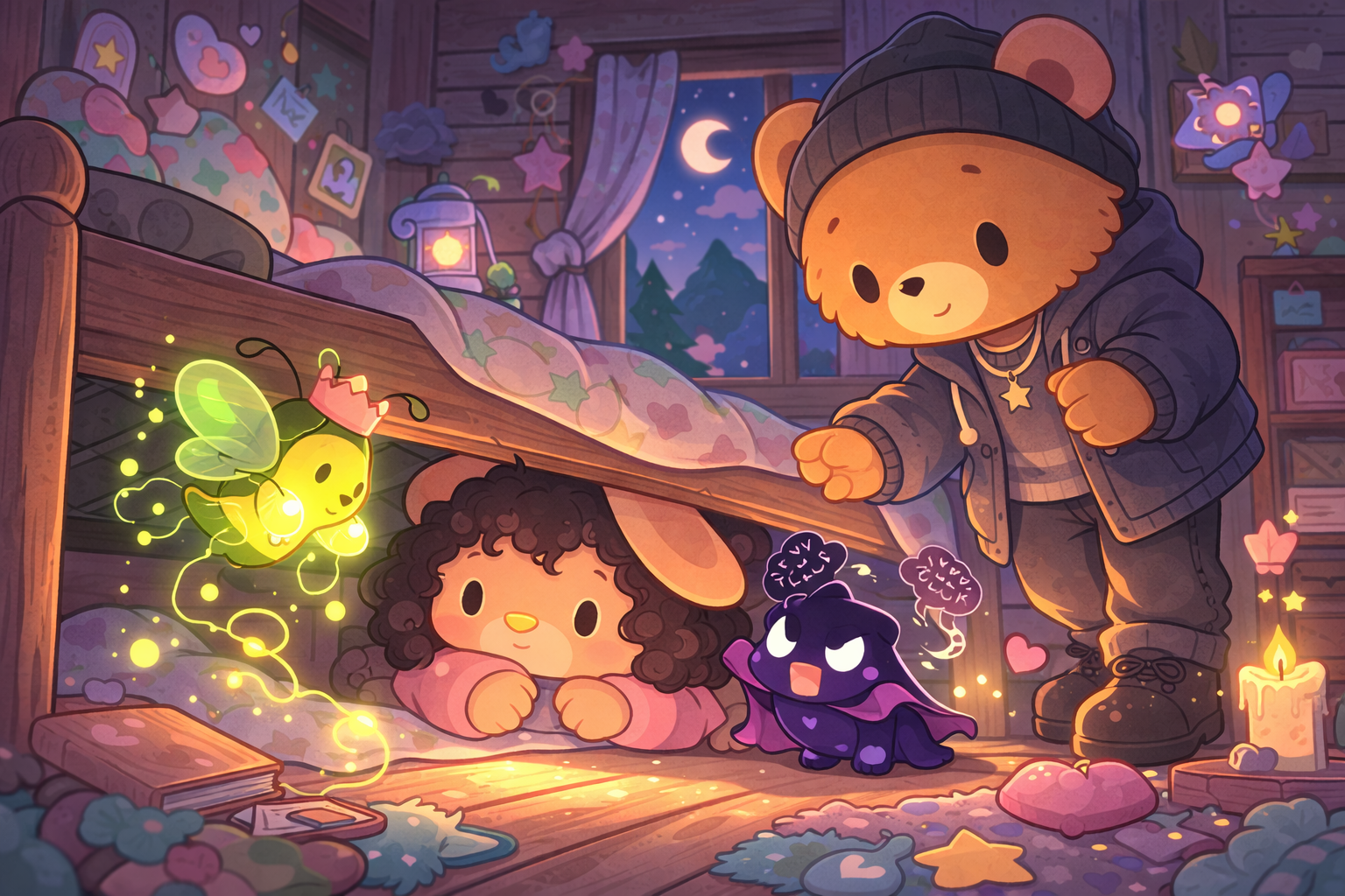 Ilustración de El polvo de luna vieja